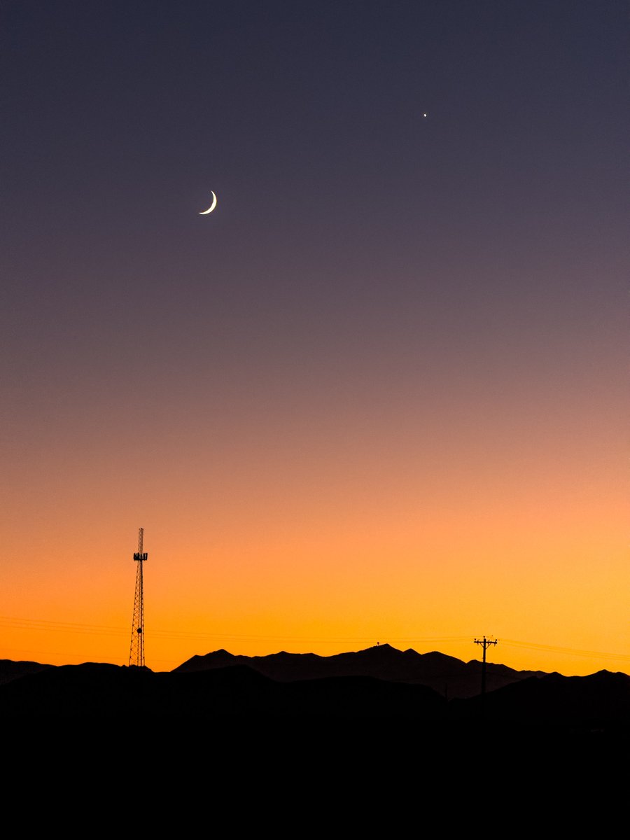 Moon and Venus