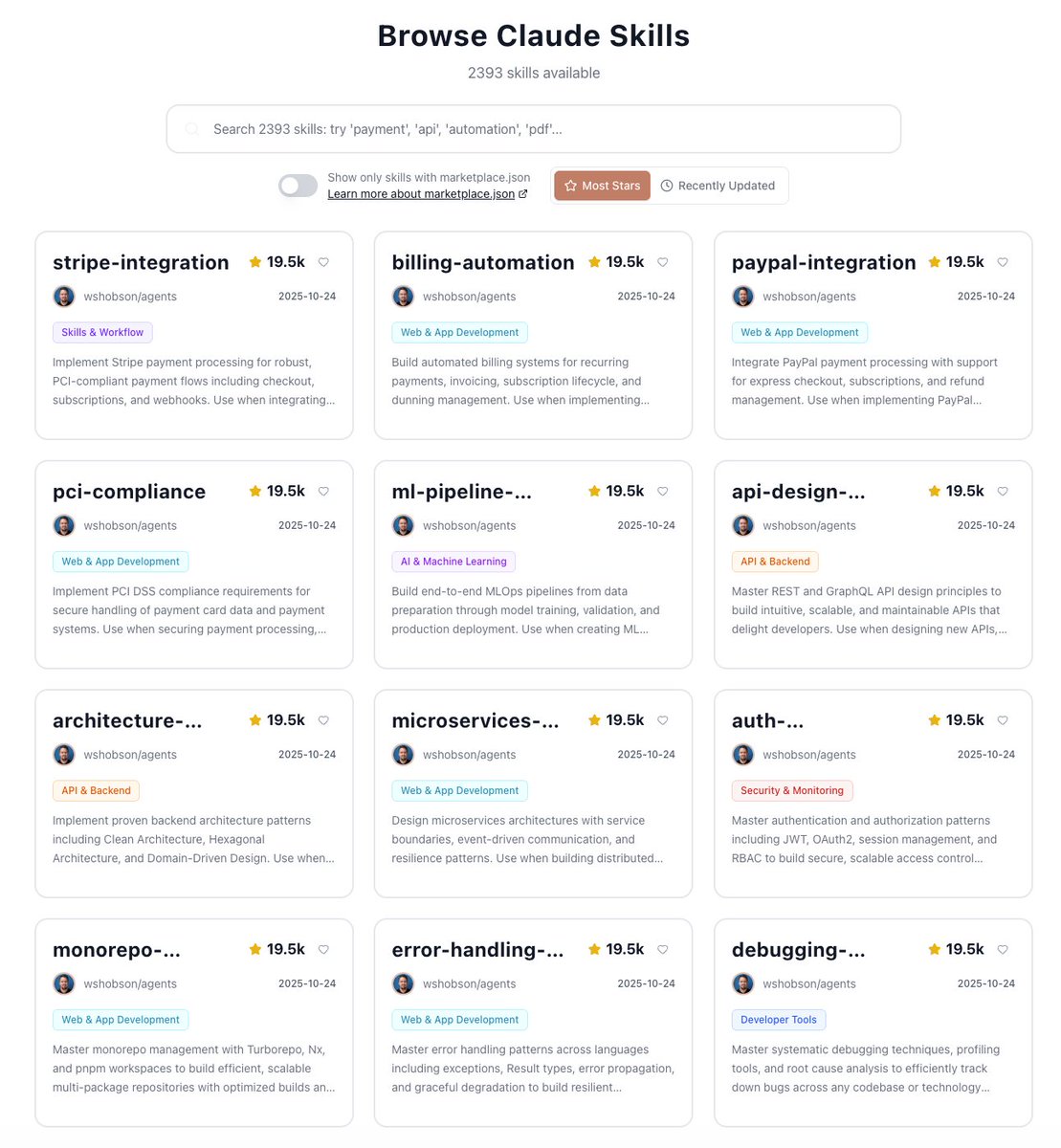 thisdudelikesAI's tweet photo. This website gives you 2,300+ free Claude AI skills, plugins, and workflows and all for free: https://t.co/bB0kDGUjxl