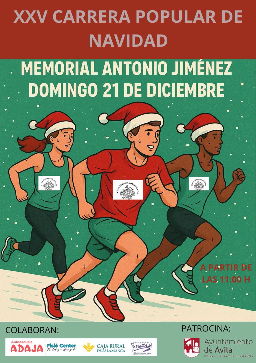 XXV CARRERA POPULAR SE NAVIDAD - Memorial Antonio Jiménez. 
Domingo 21 de diciembre 
ABRIMOS INSCRIPCIONES

rockthesport.com/es/evento/-xxv…