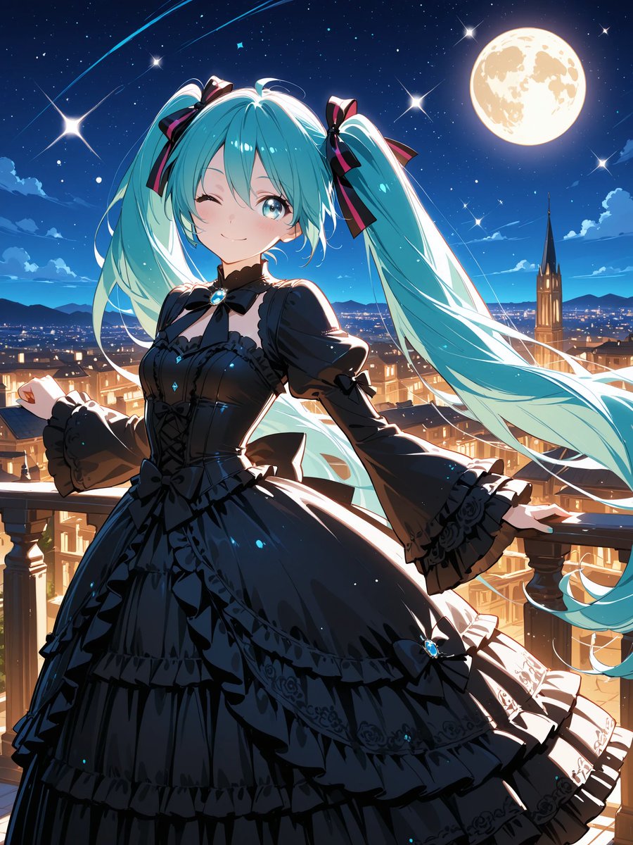 mImIcaI_kuji's tweet image. 今夜のミクさん✨🌟🌛

#AIイラスト
#初音ミク