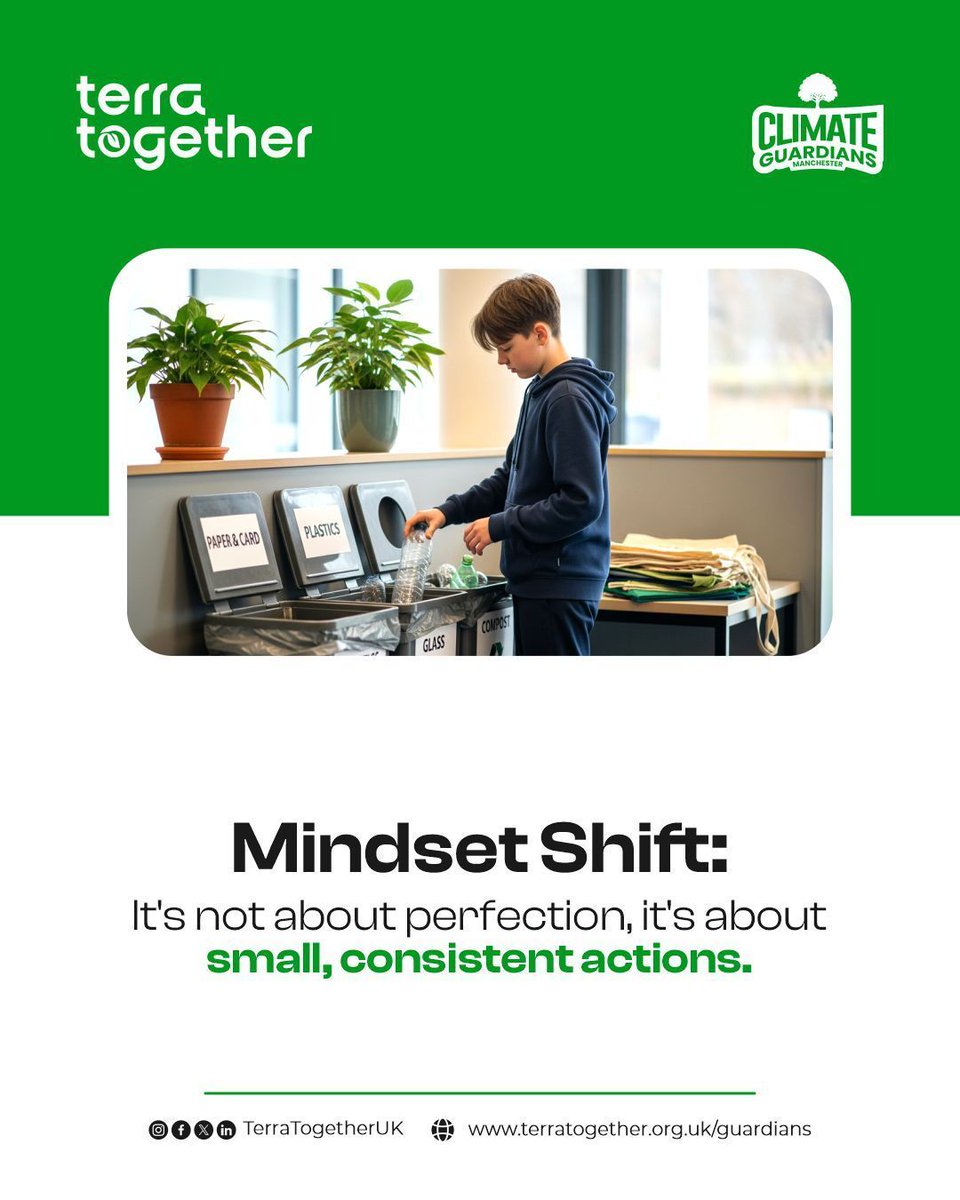 TerraTogetherUK's tweet image. It’s the little actions that add up 🌍💚
#ClimateGuardians #TerraTogether #GreenLiving