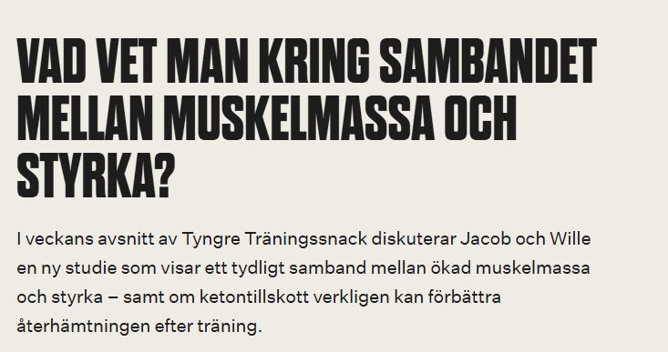 Senaste avsnittet av Tyngre Träningssnack

Vad vet man kring sambandet mellan muskelmassa och styrka? | Podcast tyngre.se/podcast/tyngre…