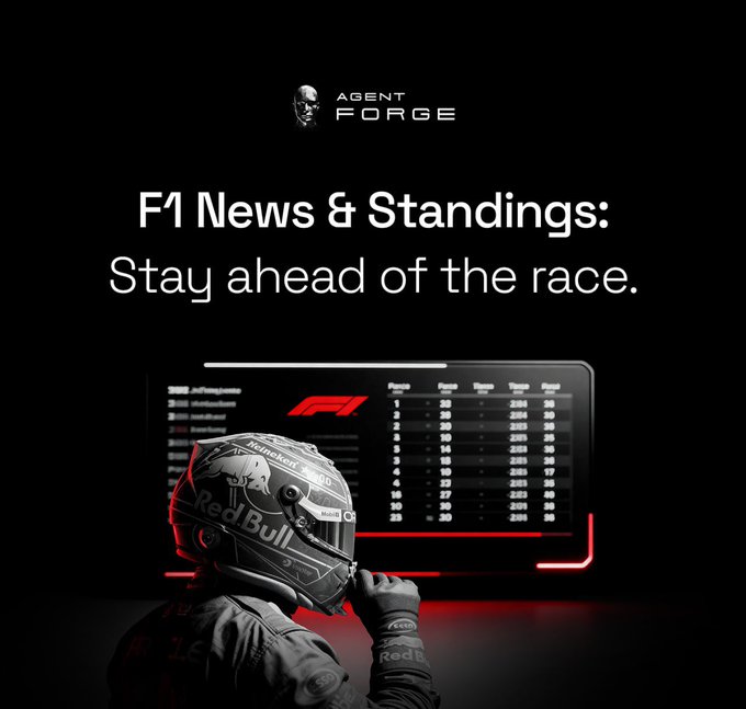 oopsjiah's tweet photo. 🏎️ Stay Ahead of the Curve with the F1 News & Standings Agent by AIREV — Powered by @AITECHio and $AITECH!

In the fast-paced world of Formula 1, every second — and every headline — counts. The F1 News & Standings Agent by AIREV, built on Agent Forge, keeps fans and data enthusiasts in pole position with instant access to real-time race outcomes, breaking headlines, and updated team standings.

By integrating publicly available motorsport data and news feeds into a single seamless experience, this AI-driven agent removes the guesswork — delivering precision insights and real-time updates that let you track every twist and turn of the season.

Whether you’re analyzing rival teams, predicting podium finishes, or following your favorite driver’s journey, AIREV’s F1 Agent ensures you stay in the driver’s seat of knowledge.

🏁 Explore it here: https://t.co/ykZA3EI0Wb