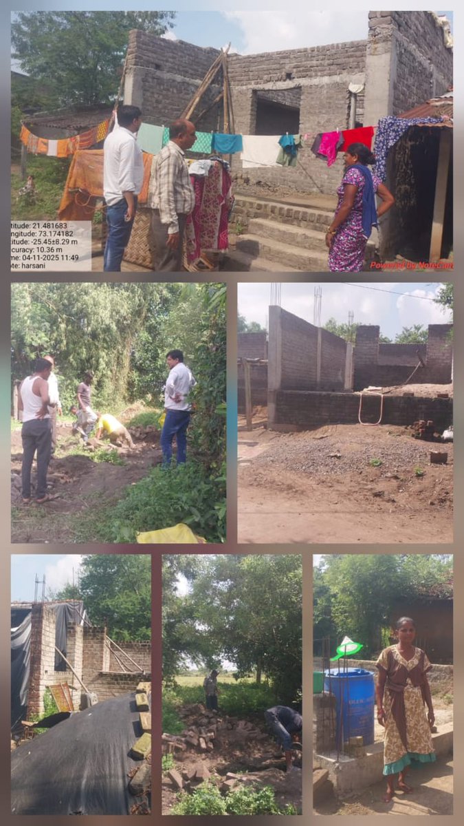 આજ રોજ તા.04/11/2025 ના મોજે ભીલવાડા,ટીંબરવા, હરસની, ખરેડા અને પાણી આમલી ખાતે ATDO, TCM શ્રી અને વિ. અ.pmay દ્વારા જુના 6 વર્ષમાં શરૂ ન કરવામાં આવેલના લાભાર્થી ની મુલાકાત લઈ આવાસ શરૂ કરવા જણાવ્યું તેમજ 2024/25 ના રૂફ લેવલના આવાસના લાભાર્થીને આવાસ પૂર્ણ કરવા જણાવ્યું.