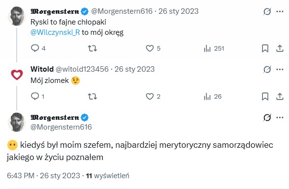 SzJadczak's tweet photo. Twitterku a znacie może jakiegoś uczciwego i kumatego człowieka w Namysłowie? Potrzebuję pomocy, robię reportaż o urzędnikach samorządowych, w których życiu coś poszło mocno nie tak i dziś nie mogą znaleźć pomysłu na siebie. I wydaje mi się, że jeden z bohaterów mieszka lub mieszkał w Namysłowie. 
CC: @Wilczynski_R