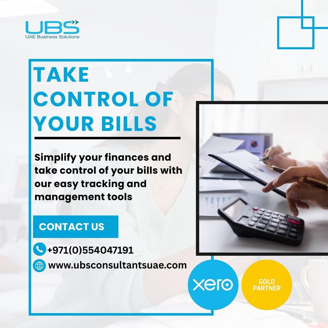 UAEBusSolutions's tweet image. Take control of your bills with our easy-to-use platform! Organize, track, and manage your expenses effortlessly, ensuring you never miss a payment and stay on top of your finances. Get details&amp;gt;&amp;gt; ubsconsultantsuae.com
#Xeroaccounting #Xero #UBSConsultants #bills #UBSConsultants