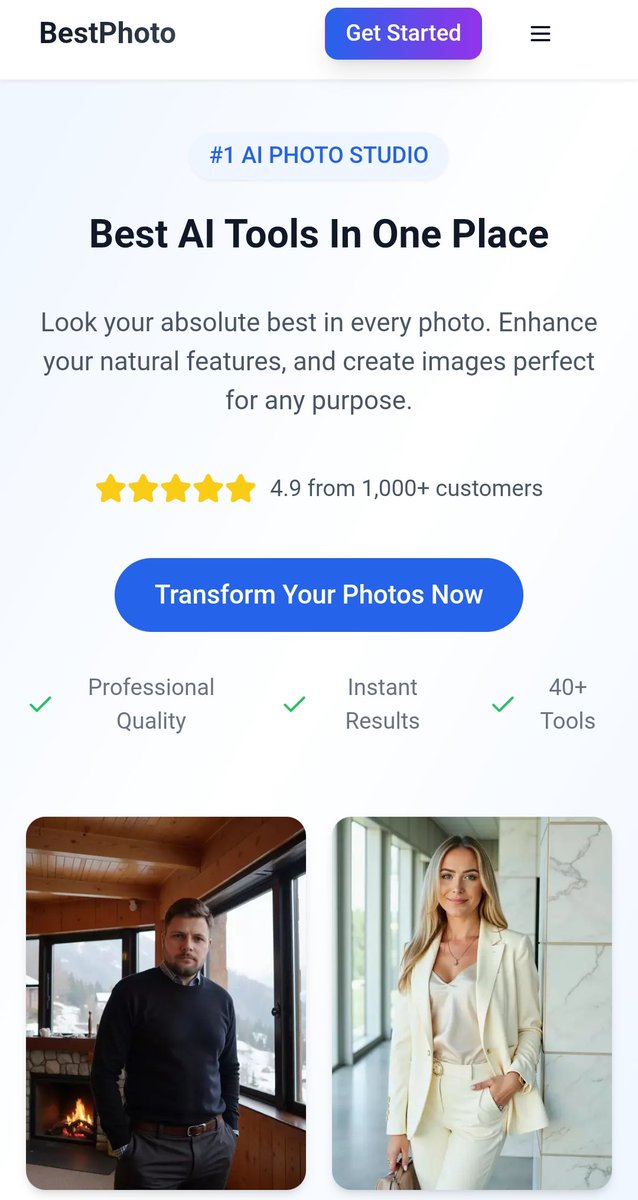 Day 88 of #100AItoolsin100days Tool: BestPhoto AI BestPhoto AI helps ...