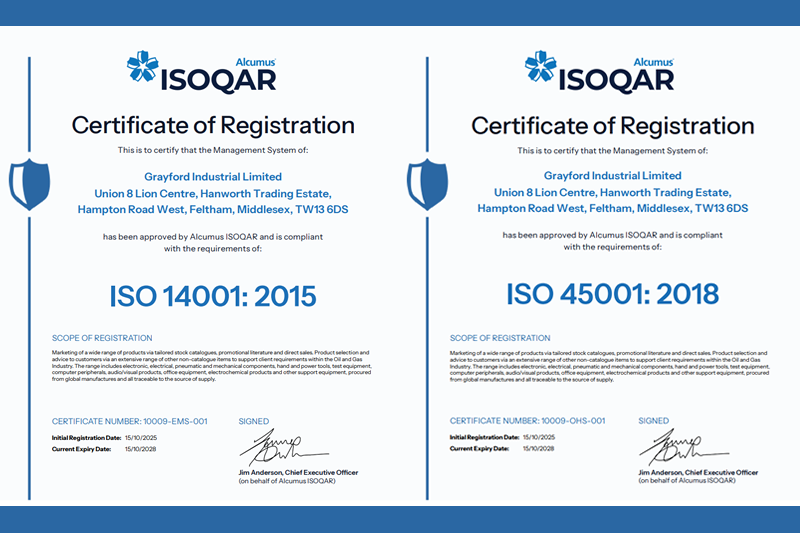 grayfordind's tweet photo. A Story Of Achievement &amp; Our Journey to Triple ISO Certification - we are proud have attained ISO certifications ISO 9001, ISO 14001 &amp; ISO 45001 https://t.co/v0Aipow2ed.

#GrayfordIndustrial #SupplyChainPartner #Energy #NetZero #Procurement #Shipping #Oil #Gas #Renewables #AI https://t.co/63VdjWq8PP