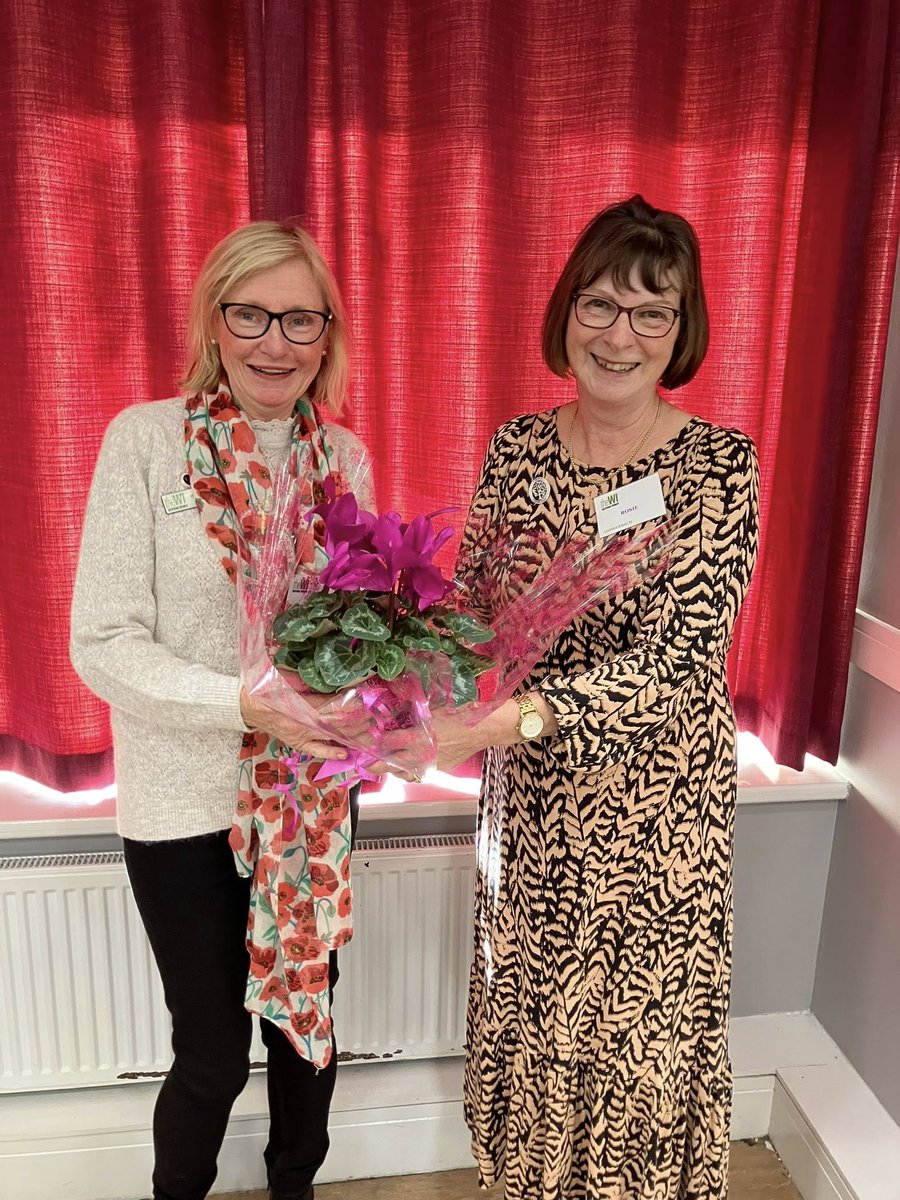 Congratulations to the president at the annual meeting of  Comberbach WI. She was re-elected as President.