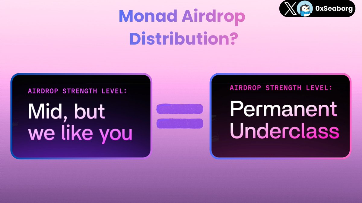 0xSeaborg's tweet image. Recently @monad increased the allocation for everyone in the mid tier to 30k.

I am very happy for my mid tier friends, However this increase made the allocation for Permanent and Mid tier same.

Should @monad increase it for PU too or is it perfect now, what do you think?