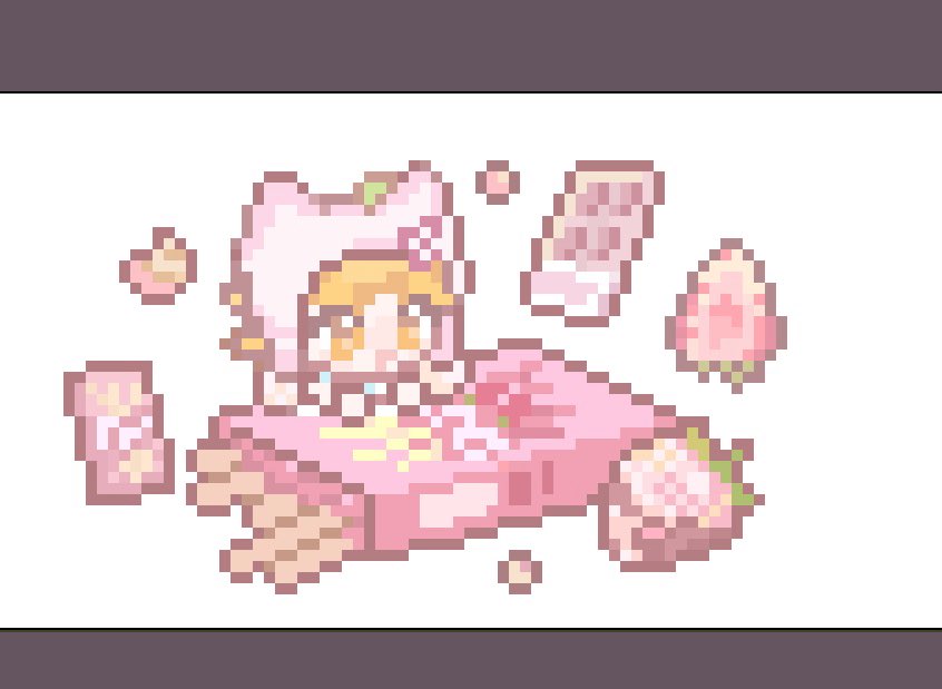 Pockyday WIP🍓🥛
#commission #pixelart #aseprite #ドット絵