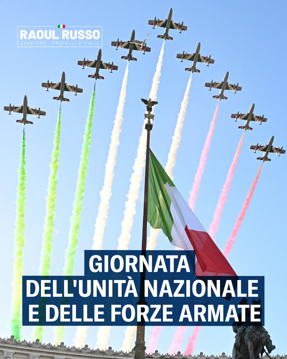 Oggi rendiamo onore a tutti coloro che hanno servito e servono l’Italia con coraggio, sacrificio e amore per la Patria.