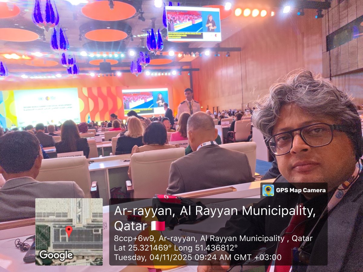 #DohaSocialDevelopmentSummit2025
Just had the privilege &amp; honour of attending the UN World Summit on Social Development in Doha 2025. This is a historic moment that will shape the future of our world. For me, it's a lifetime moment.
 #WorldSummit #SocialDevelopment #Doha