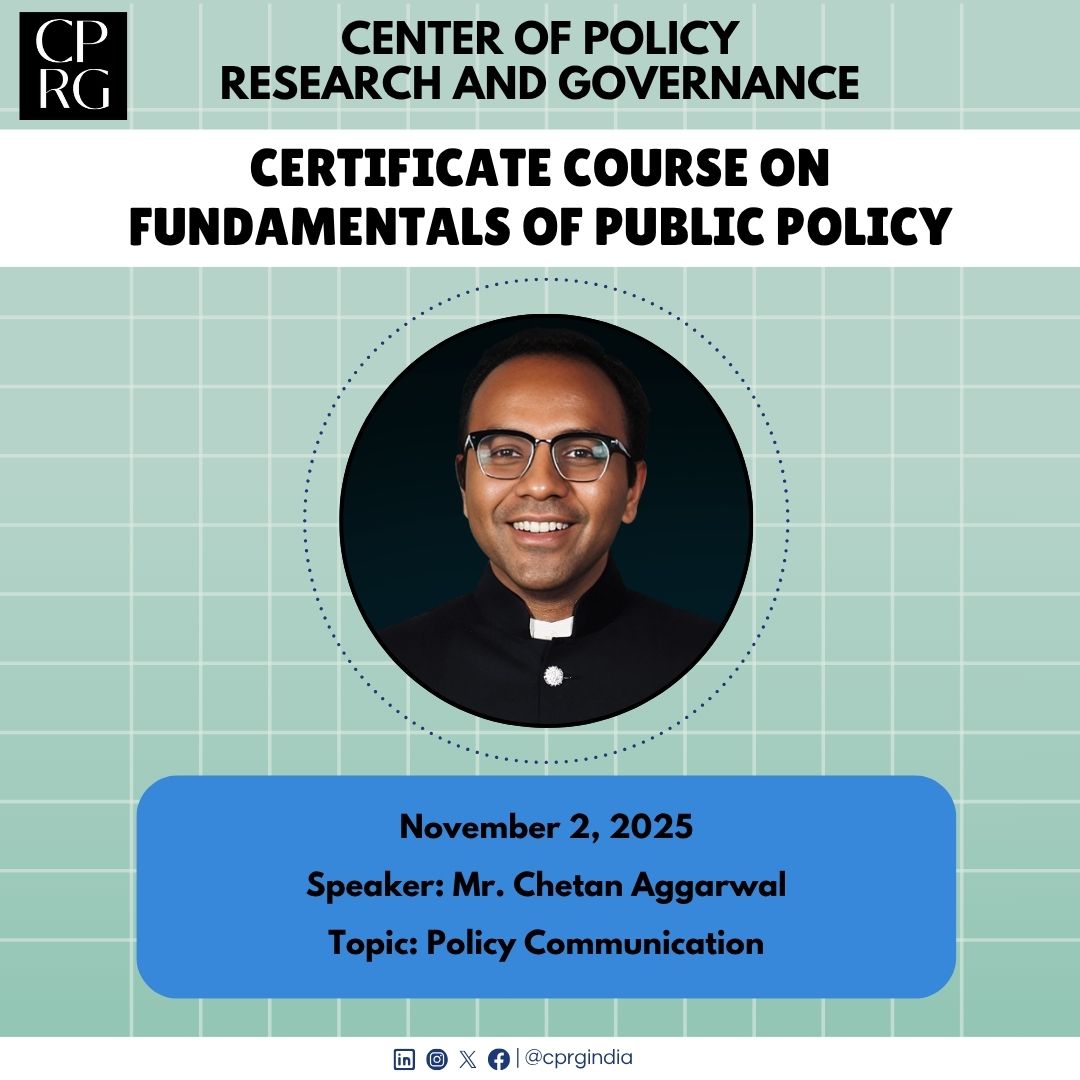 Our cohort recently had an engaging and insightful session on Policy Communication with Mr. Chetan Aggarwal (<a href="/ChetanAggarwal/">Chetan Aggarwal</a>), Public Policy Consultant and former Officer on Special Duty at MyGov.

He walked us through the evolving landscape of public policy communication in