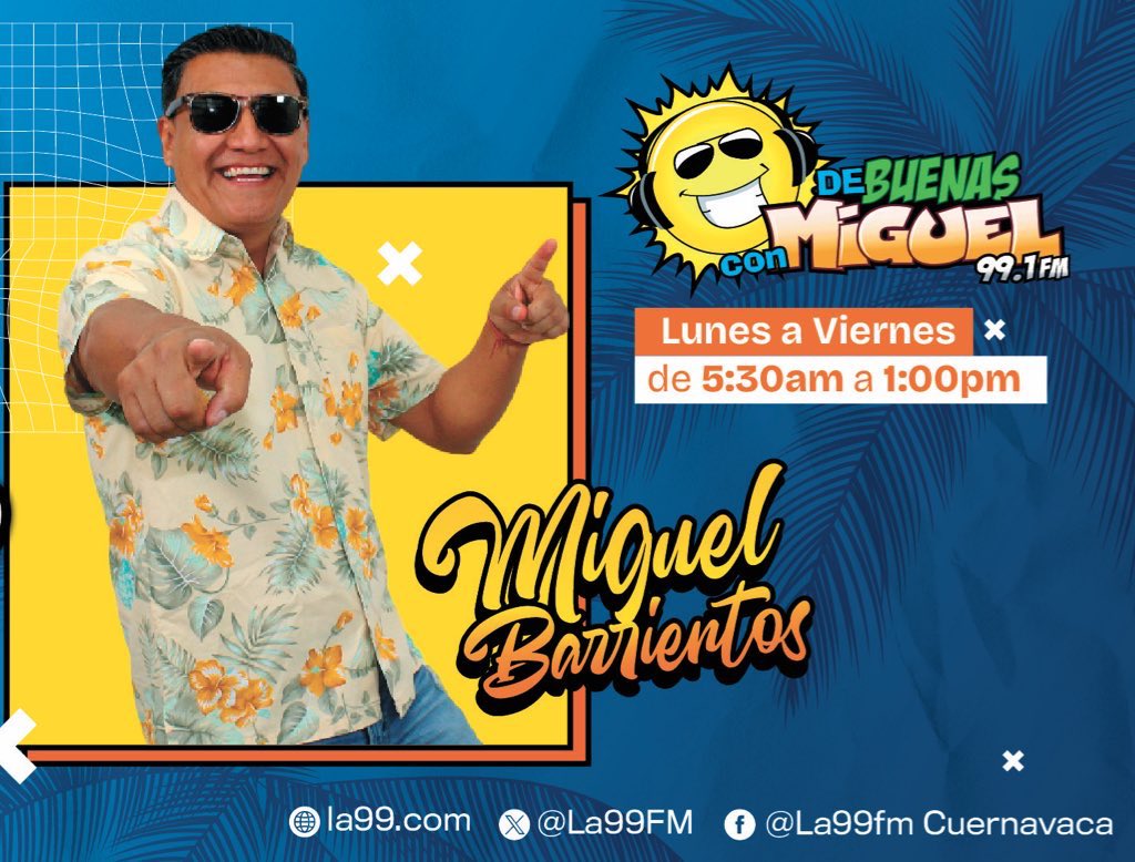 ¡Hey!
¡Heeyy!
¡Heeeyyy!
¡Good morning people!
Ya estamos #DeBuenasconMiguel en <a href="/La99fm/">La 99 FM</a> hoy con el HT #ComenzoElFríoY 🥶