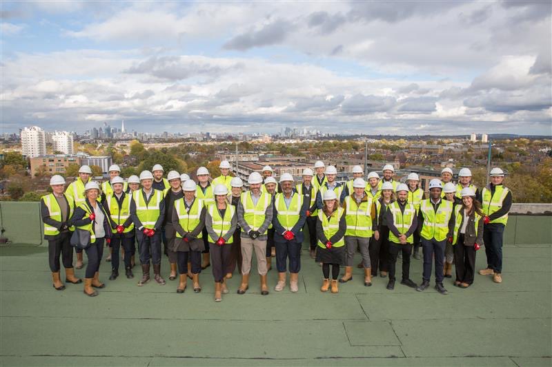 It was fantastic to celebrate the topping out of the latest phase of 323 homes at Clapham Park with <a href="/MetTVH/">MTVH</a>, Vistry and <a href="/lambeth_council/">Lambeth Council</a>.

Once completed, the full development will have 4,200 refurbished or new homes, 50% of them affordable homes with funding from <a href="/MayorofLondon/">Mayor of London, Sadiq Khan</a>.