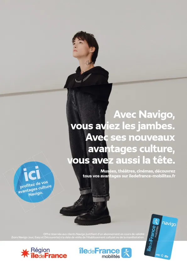 SeineOrly_IDFM's tweet image. 🎟️⏱️Profitez de votre temps libre pour explorer l’art et la culture avec votre passe #Navigo !

➡️🫰Réductions et avantages dans plus de 300 sites culturels, dans le @valdemarne_94 et partout en Île-de-France.

ℹ️ urlr.me/8JdTn