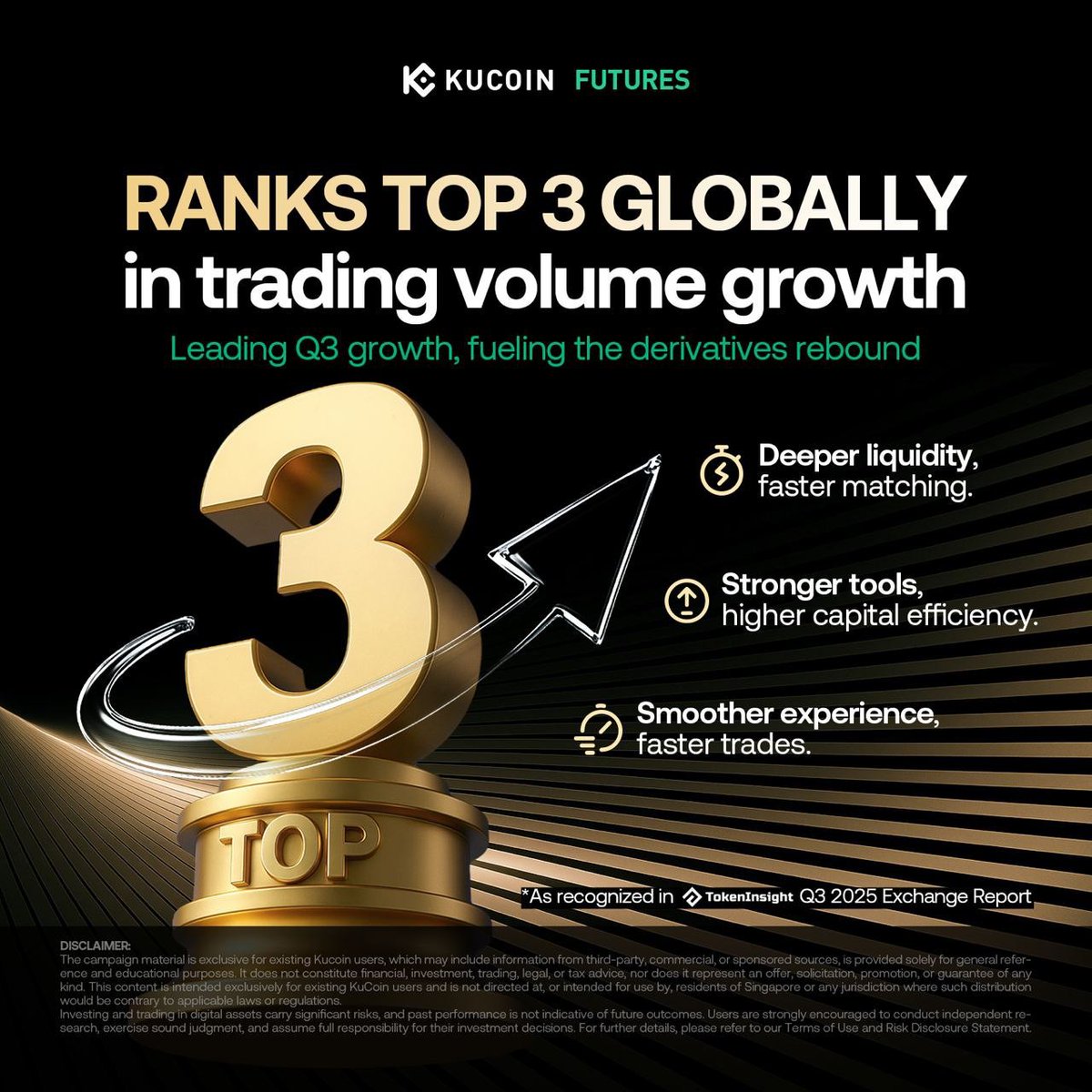 Meta_UnityNet's tweet image. The new KuCoin Futures update? Smooth AF 🤯
One-tap edits, clean UI, instant execution — no lag, no stress.
No wonder it ranked Top 3 globally in Q3 growth.
Once you try it, there’s no going back 

🎉 To celebrate, they’re dropping a $40K giveaway!
This is your moment to join