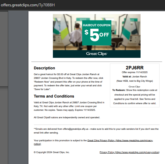 $9.99 Coupons Great Clips May 2026 Printable tweet media