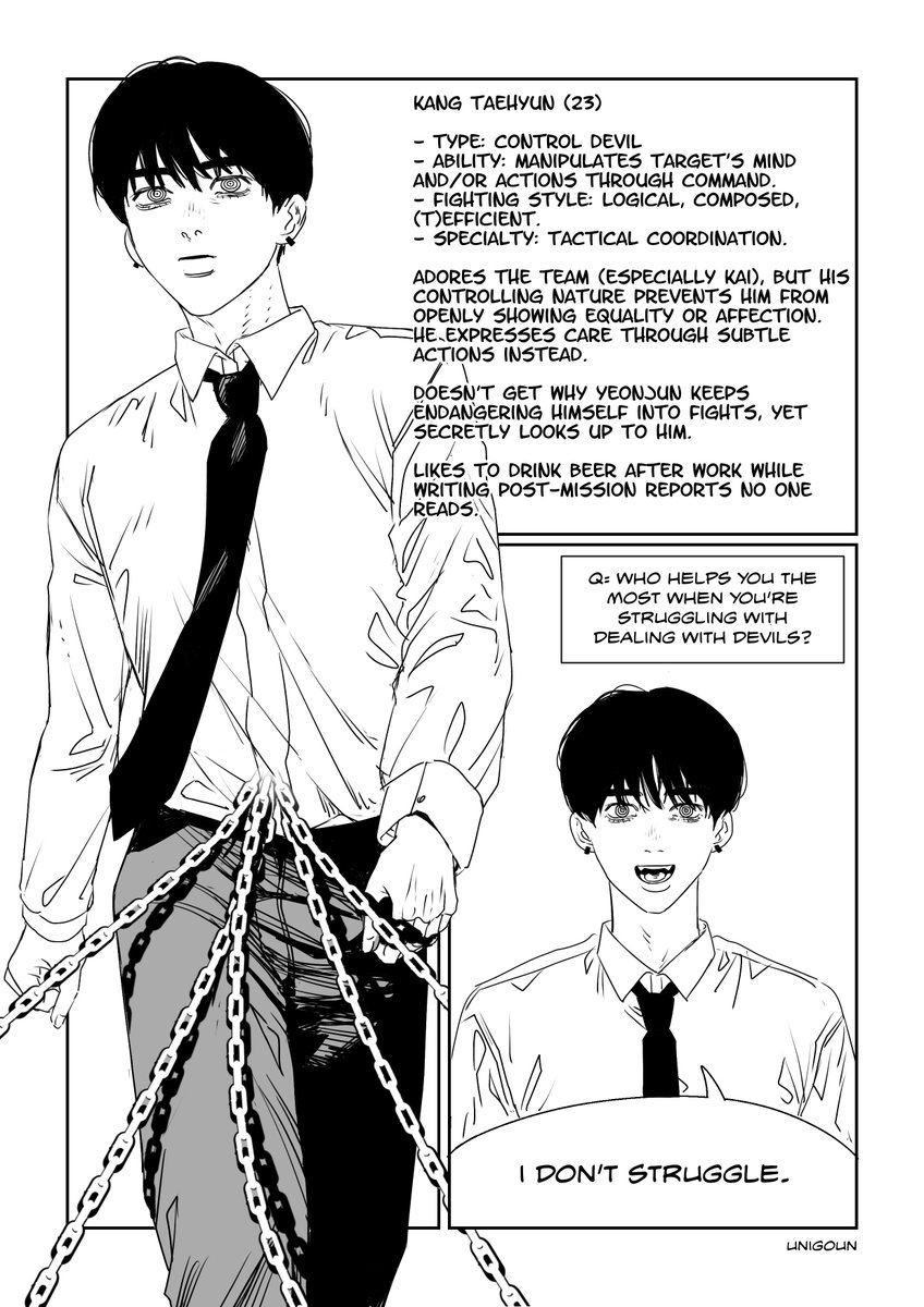 uningka's tweet photo. txt chainsawman au https://t.co/MjAX1eH6ez