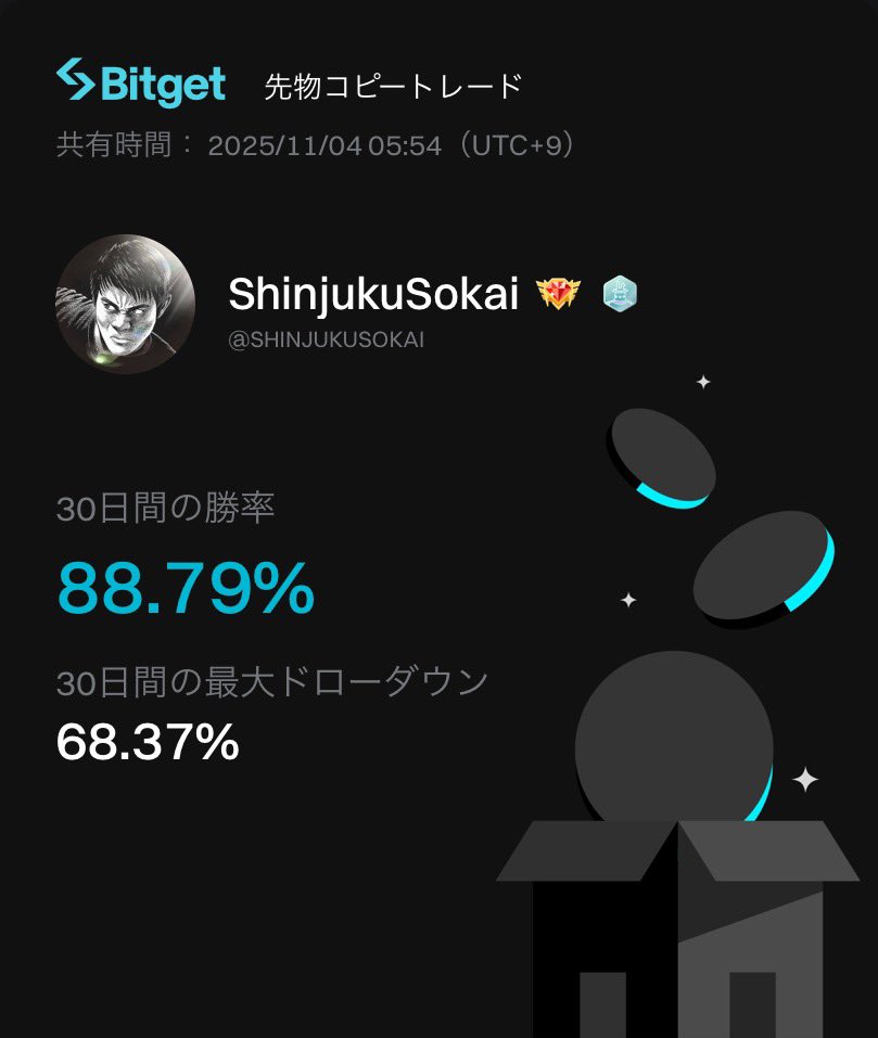 ShinjukuSokai's tweet photo. ビットコインは先月からずっと目線変えてない。
ショートを繰り返してかなり稼げた。
たまに担がれて下手くそたちに下手くそ呼ばわりされたけど、結果的にここから勝率88.79%だから。 https://t.co/plT3UOhl6L