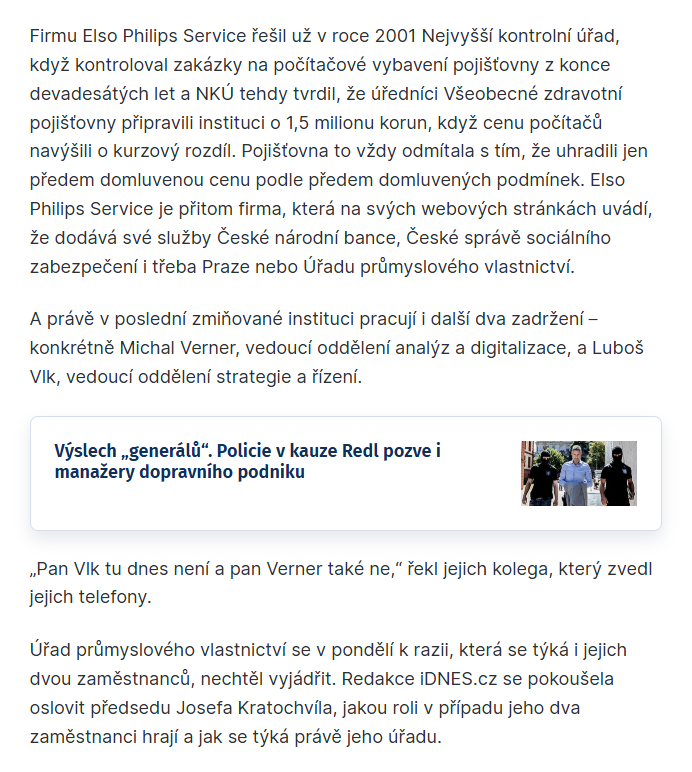 Jiri_Kheil's tweet photo. Někteří zadržení při razii ve #VZP figurovali v kauze #Dozimetr, jde o zakázky za stamiliony☝️‼️🫣
#Odemčeno #Odemknuto
Celý článek jako screen ve vlákně.🧵⤵️⤵️⤵️ https://t.co/a2P14ANoti