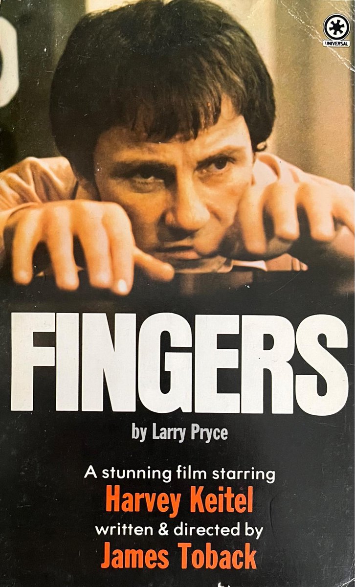 wilsongullis's tweet photo. Fingers by Larry Pryce (Star, 1978). Movie Tie-In. #Fingers #1970s #book #books #Paperback #movietiein #filmtiein #cover #JamesToback #HarveyKeitel #StarBooks #StarBook https://t.co/BakS6XQiqC
