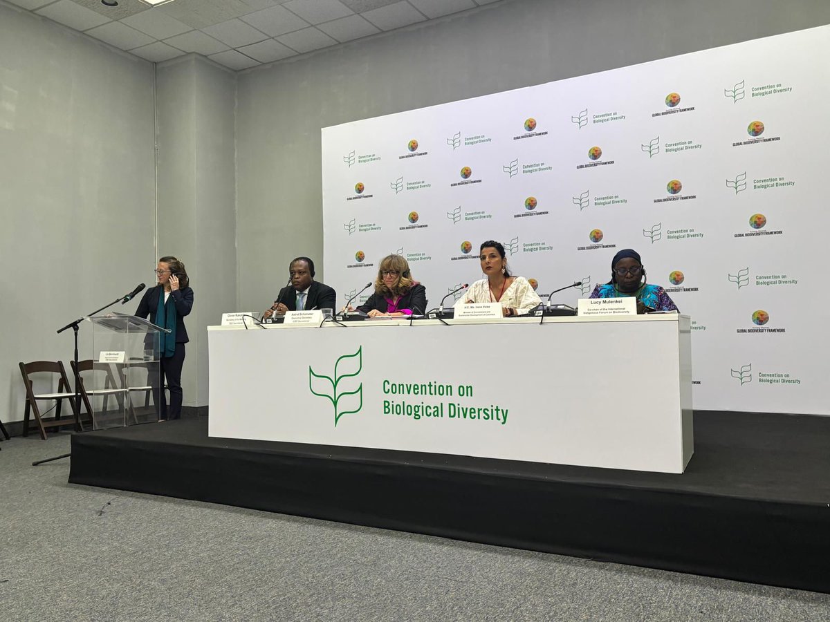 AiwoAfrica's tweet photo. “After almost 3 decades, we finally see the realization of a dream.” 🌿
The #IIFB marks a historic victory — the establishment of #SB8J, a permanent UN body ensuring Indigenous & local voices guide biodiversity governance.
A new era of partnership begins. ✨
#Biodiversity #IIFB https://t.co/ekdgmPGQCr