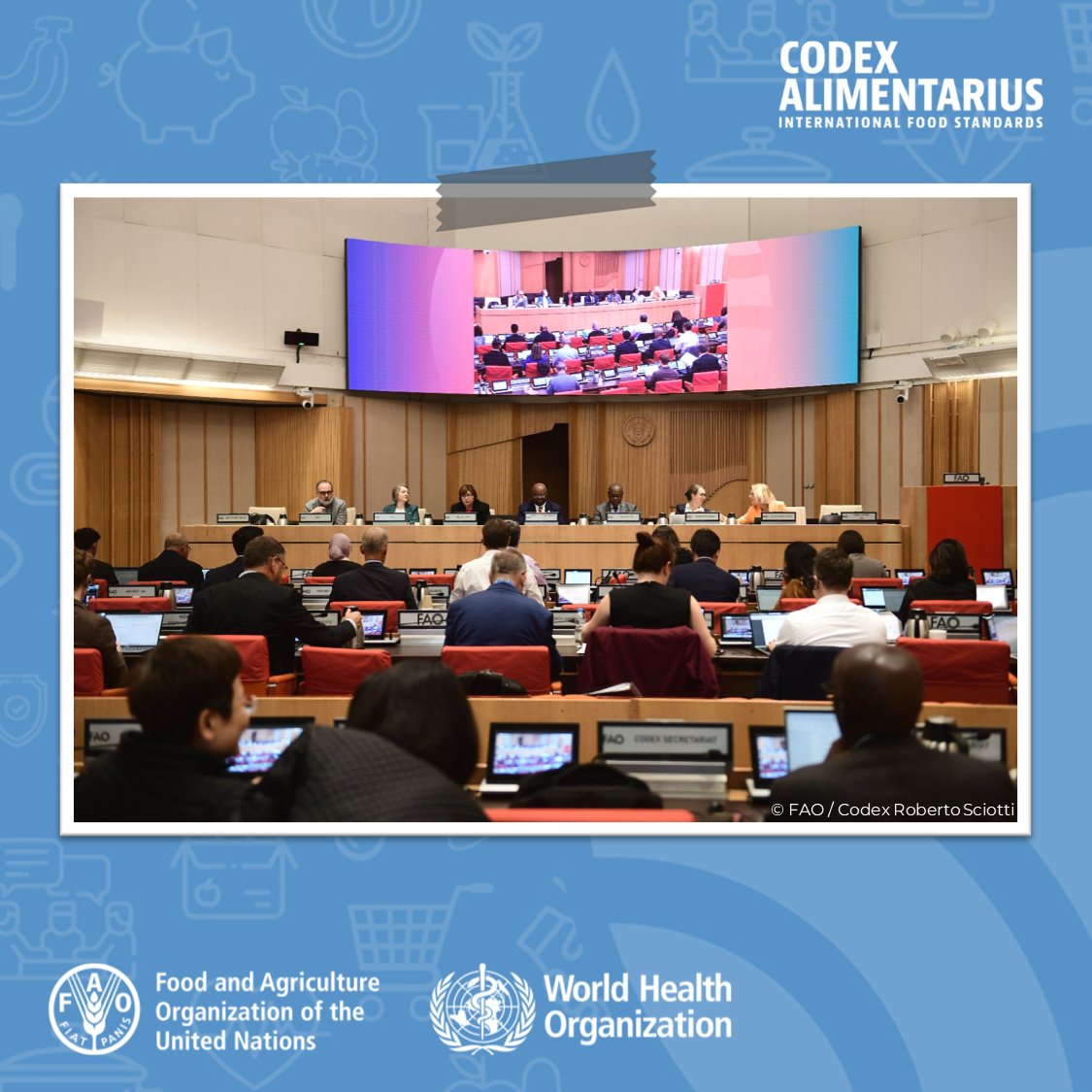FAOWHOCodex's tweet photo. 📰 | #CodexNews | Executive committee deliberations start ahead of the 48th Commission meeting.
➕ℹ️➡️ https://t.co/gawy65bPtA
#CCEXEC89 | #FoodSafety https://t.co/LNABTzBb0s
