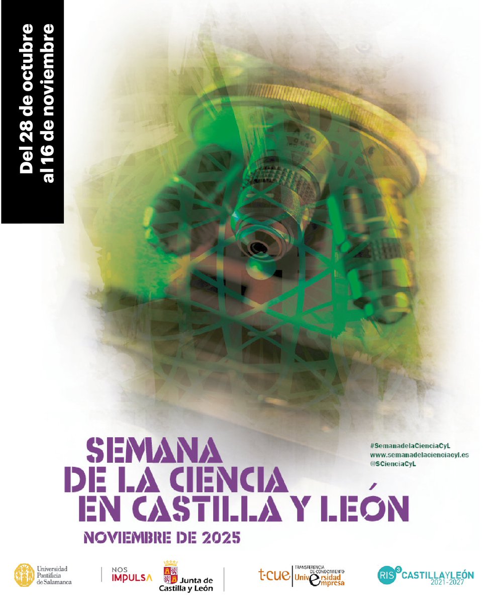 GITupsa's tweet image. 🔬 ¡Vuelve la #SemanadelaCienciaCyL!

Un año más, la @upsa se suma a esta iniciativa con una amplia oferta de actividades pensadas para todos los públicos.

📅 Del 28/10 al 16/11

🔗Consulta el programa completo aquí 👉 linktr.ee/gitupsa

@SCienciaCyL #TCUE @Fuescyl