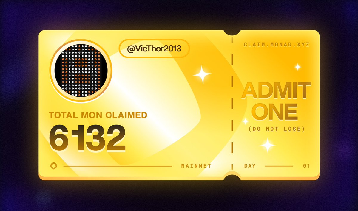 ready for day 1 🫡  <a href="/monad/">Monad (mainnet arc)</a> #Monad