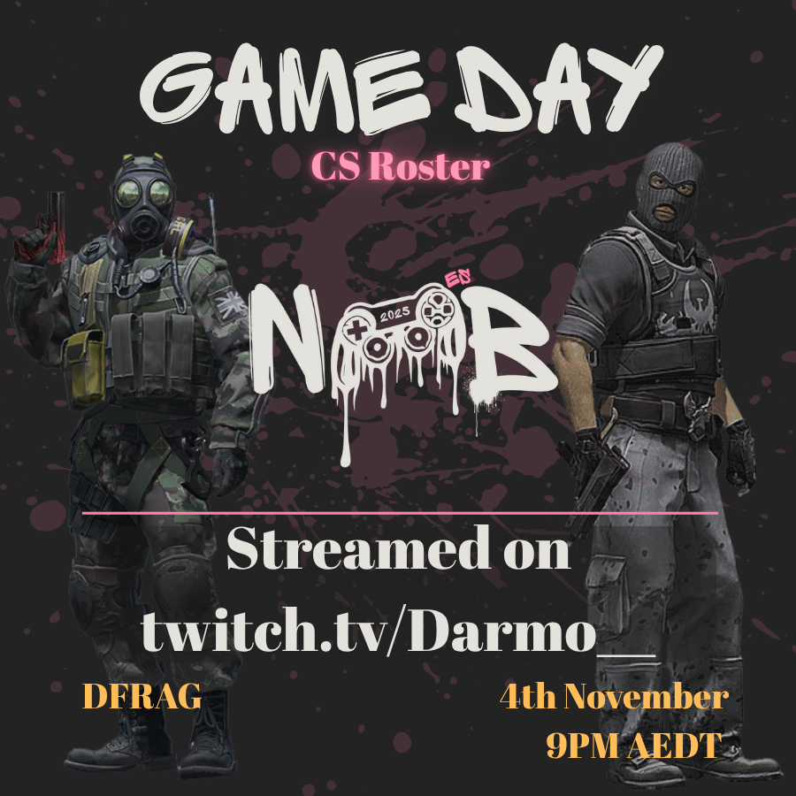 Noob Esports Counter Strike 2 team participate in DFRAG tonight  💪

Casted on twitch.tv/Darmo__  Watch the team conquer the scene.   

#Noobesports #gameday #competitive #tournament #glhf #fyp #CS2