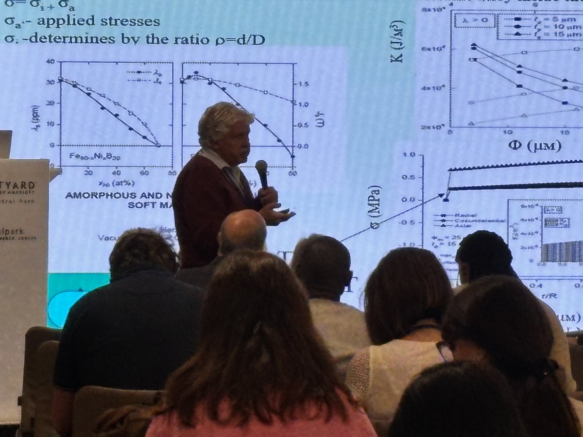 SETCORORG's tweet image. We were thrilled to host Prof. Arcady Zhukov (University of the Basque Country, Spain) @SmartMatSurf 2025! His plenary lecture on “Development of Advanced Magnetic Microwires with Amorphous Structure for Technological Applications” was truly inspiring. 🔬✨
#SMS2025 #MagneticMat