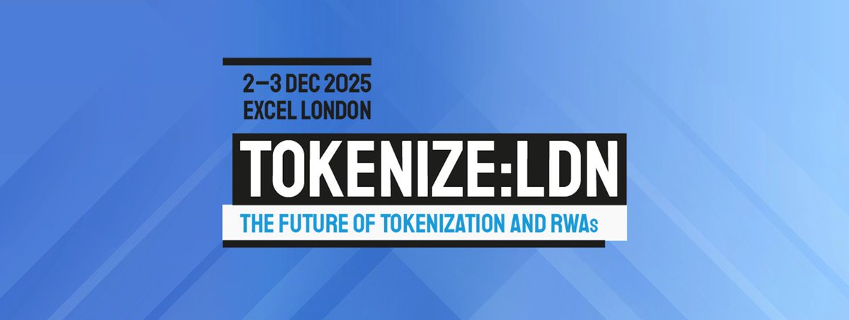 GlobeWeb3's tweet photo. Tokenize: LDN 2025 returns this December, uniting global leaders in RWA tokenization and digital finance. #TokenizeLDN #Blockchain
https://t.co/2QoeCj1ZqO https://t.co/lByULR3ILb