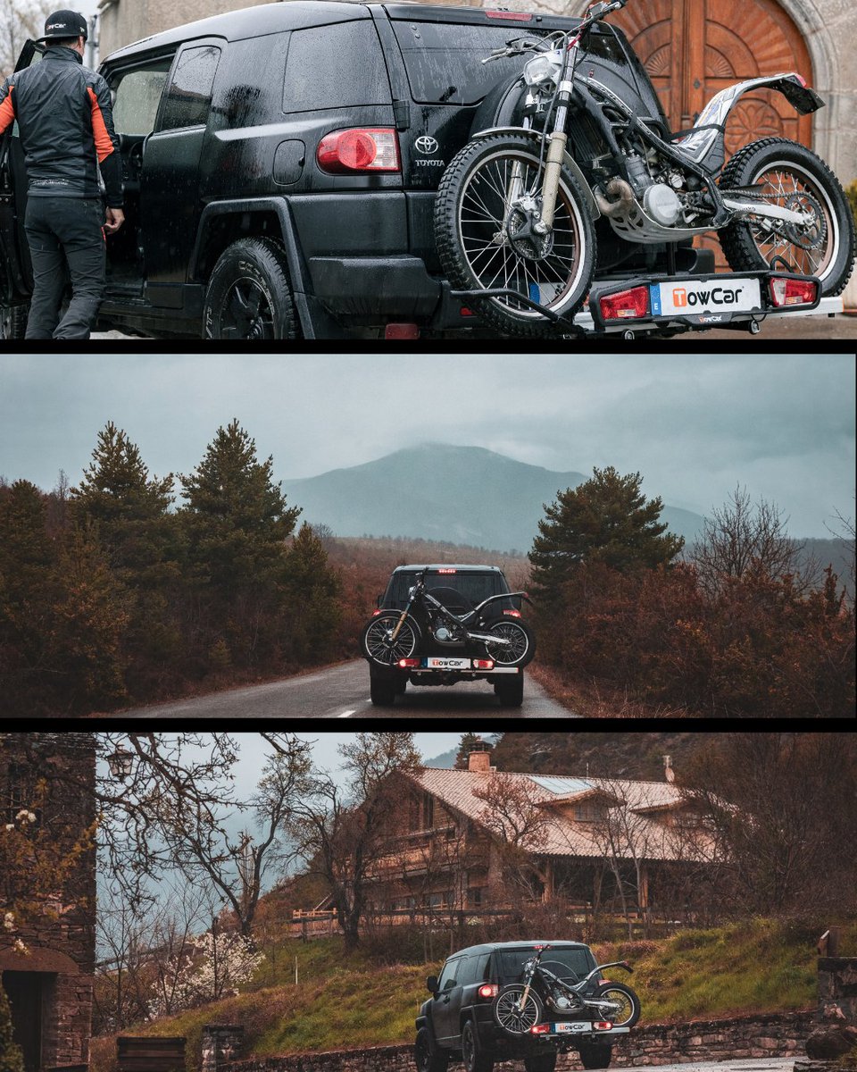 ¿Listo para una ruta otoñal? 🍂
Nuestro portamotos con guía abatible te lo pone fácil: carga rápida, fijación automática, acero resistente y sin pasar ITV. 💪
Ideal para motos de cross, trial o pit bikes.
#ruta #portamotos #towcar