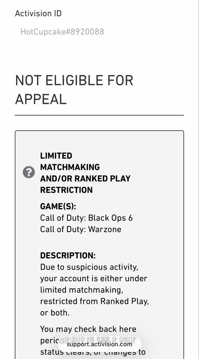 JustWilsy's tweet photo. @CODUpdates Fix your stupid report system… @Activision https://t.co/B9L0QPzyGR