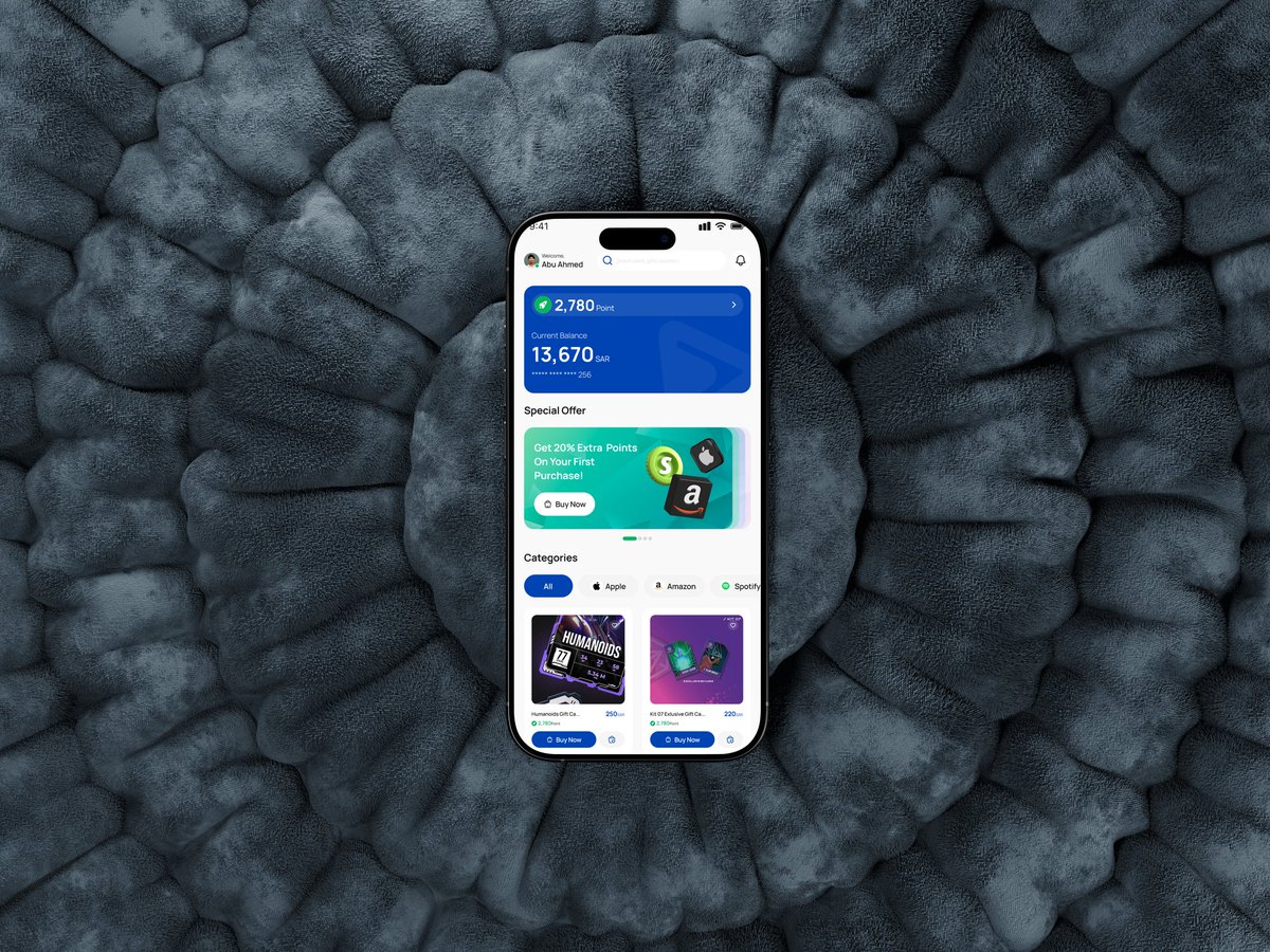 uixwithar's tweet photo. 💳✨ Rewarding experiences, simplified!

Clean UI, bold colors, and intuitive navigation to keep the shopping smooth and rewarding! 🚀🎁🛒

Project?— Dm now to get start💬

#uidesign #uiux #mobileappdesign #giftcards #fintechdesign #designinspiration #uixwithar https://t.co/dSGQVBtX3B