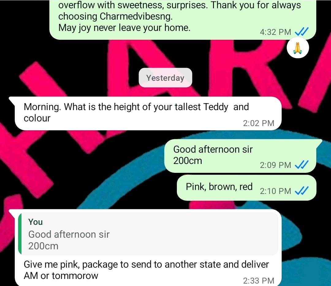 Because soft love isn't just for Valentine 💖
She said she wanted a little attention, so I sent her a 200cm teddy, soon to another state, wrapped with care, ready to make someone's day.
DM to send love that speaks louder than words.
08065520188

<a href="/nosafk/">Tweeter_Headmaster 🇮🇹🇳🇬⚫⚪</a>
<a href="/missangeljames/">Angel</a>