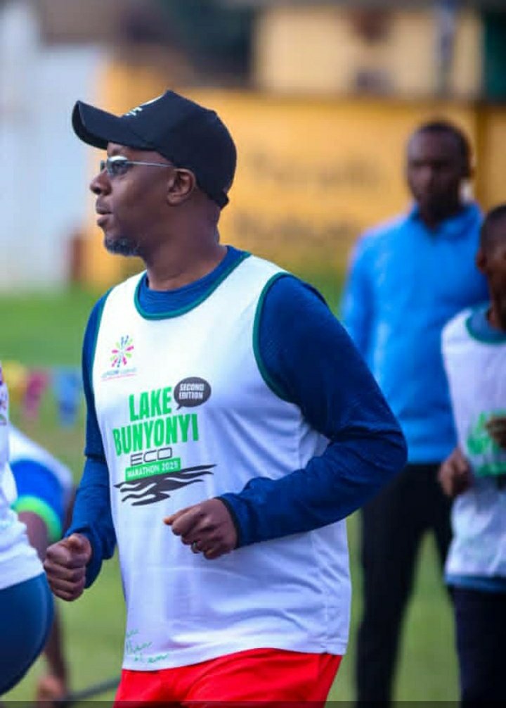 Incoming Member of Parliament Kabale Municipality Hon Dan Musinguzi Nabaasa  come through  for the Lake Bunyonyi Eco Marathon 
#TureebeOmumeisho
#TureebeHare 
#nabaasa2026