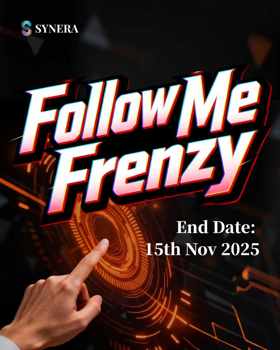 Nexovia_ai's tweet photo. 🚀 Synera AI Follower Frenzy is LIVE!
Show your creativity, grow your followers &amp; win BIG! 🔥

💰 Top creators earn USD + AI Points!
⏳ Ends 15 Nov, 23:59 GMT+8
👉 Check Synera App for details

#SyneraAI #FollowerFrenzy #CreateToWin https://t.co/M3QpE8FmHd
