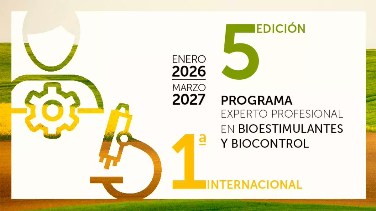 GVAivia's tweet image. 🌱Innovación tecnológica, regulación y gestión empresarial en el Programa Experto Profesional en #Bioestimulantes y #Biocontrol.🗓️7/11🔛Presentación  organizada por @COIAL con la participación de @GVAivia, @AefaAgro, @GVAagricultura y @EDEMempresarios.
🔗tinyurl.com/4wmdwdwe