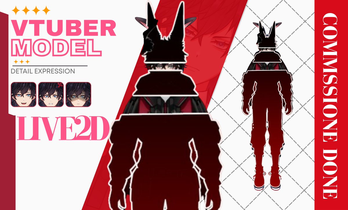 ArikaArt's tweet photo. ✨ VTuber Model Commission DONE! ✨
So happy to finally share this bunny themed model! (Still keeping it a secret for now since the rigging isn’t done yet) 🖤❤️
I really enjoyed working on it and can’t wait for the debut soon
Thankyou @HBunnyBoi 

#Commission #artmoots #Vtuber https://t.co/N0wF3gzSyF