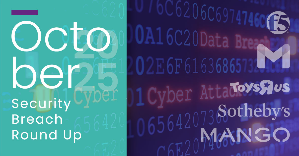 FindingsVRM's tweet photo. F5. Gmail. Discord. Toys"R"Us.
Different industries, one pattern: third-party and cloud risk are everywhere. Our October 2025 Data Breach Round Up breaks down this past month’s biggest incidents and why continuous visibility is the only real solution. ➡️https://t.co/cCPpg6bR8L https://t.co/mpuPnCME5v