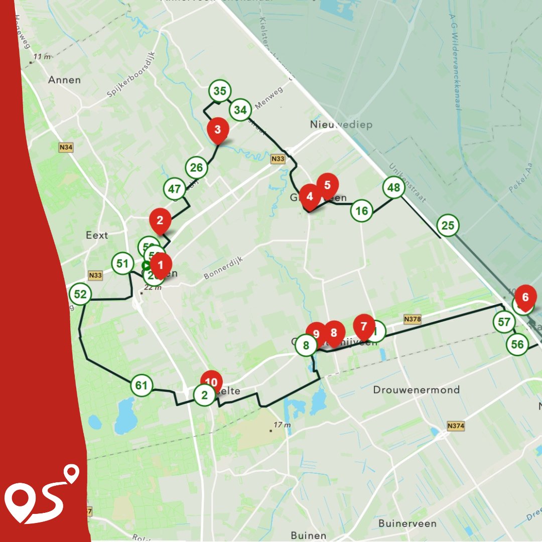 OpFietseDrenthe's tweet photo. Fiets langs grafheuvels, molens en dorpjes op de grens van Drenthe en Groningen! 🚴‍♀️

De Hunzeroute (48 km) laat je het mooiste van de Hunzevallei beleven. 🌿

#OpFietse #Drenthe #Hunzeroute #OpFietseInDrenthe https://t.co/YE1sULvdAr