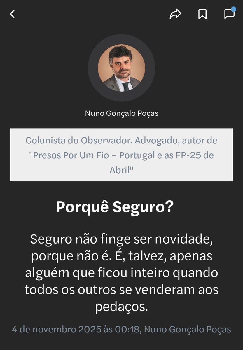 Hoje, no Observador.