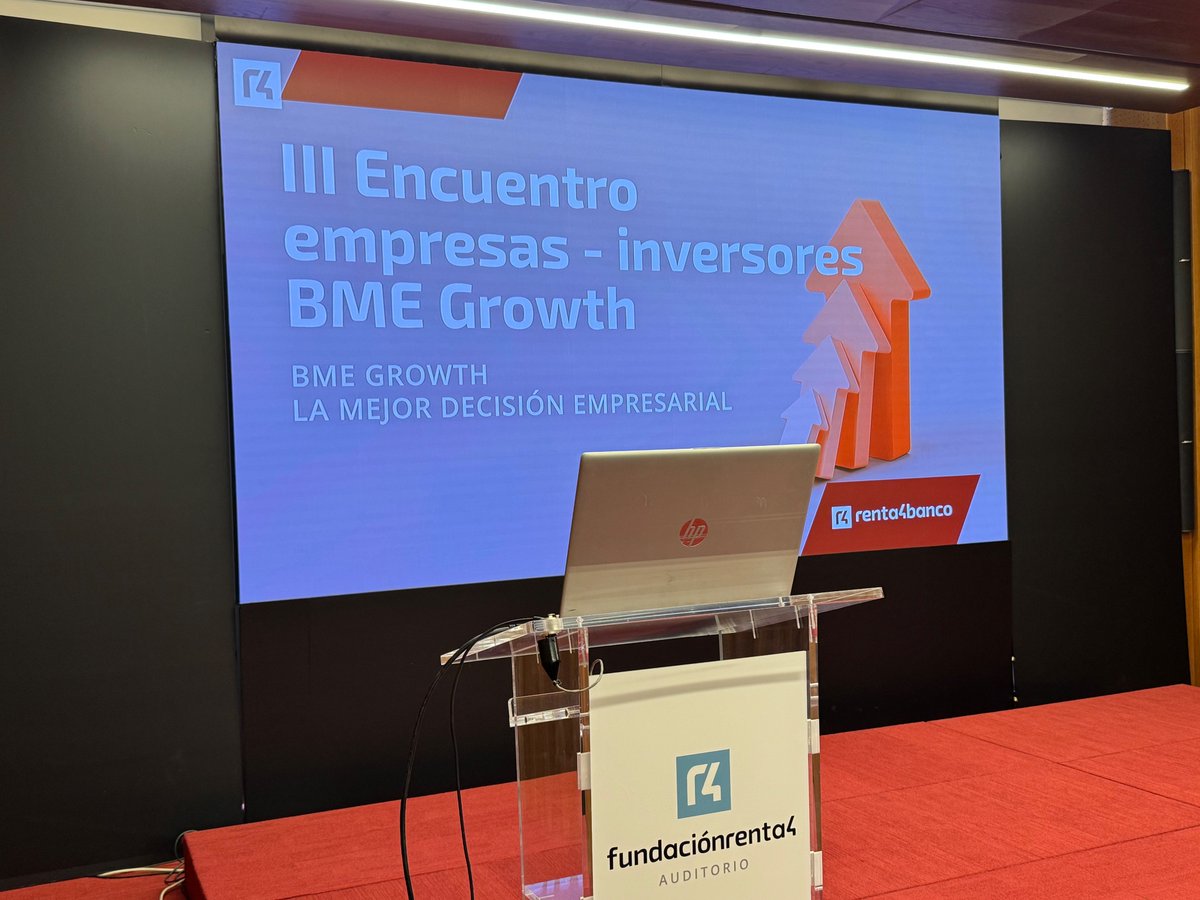 ¡Arranca el III Encuentro Empresas–Inversores BME Growth en el auditorio Renta 4!

📲 Hoy con <a href="/Making_Science_/">Making Science</a>, <a href="/LLYC_Global/">LLYC</a>, <a href="/sngular/">Sngular</a> y <a href="/SecuoyaContentG/">Secuoya Content Group</a> 

¡No te lo pierdas! 👉 youtube.com/live/9Du9jCB_q…