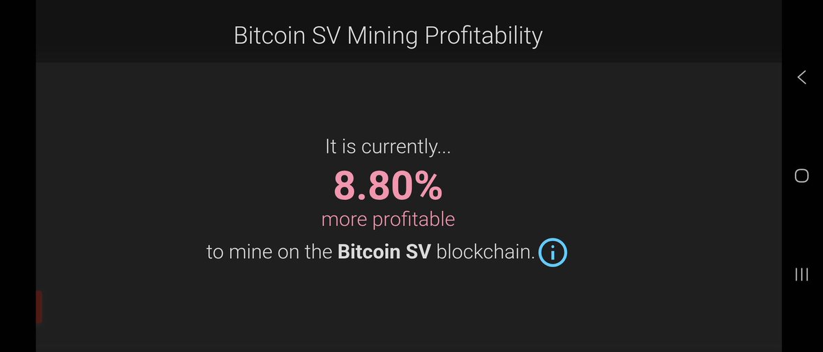 I wonder when the first big #BTC miner will switch their hash power over to the original and genuine #Bitcoin #BSV its only a matter of time #Bitcoin is #BSV