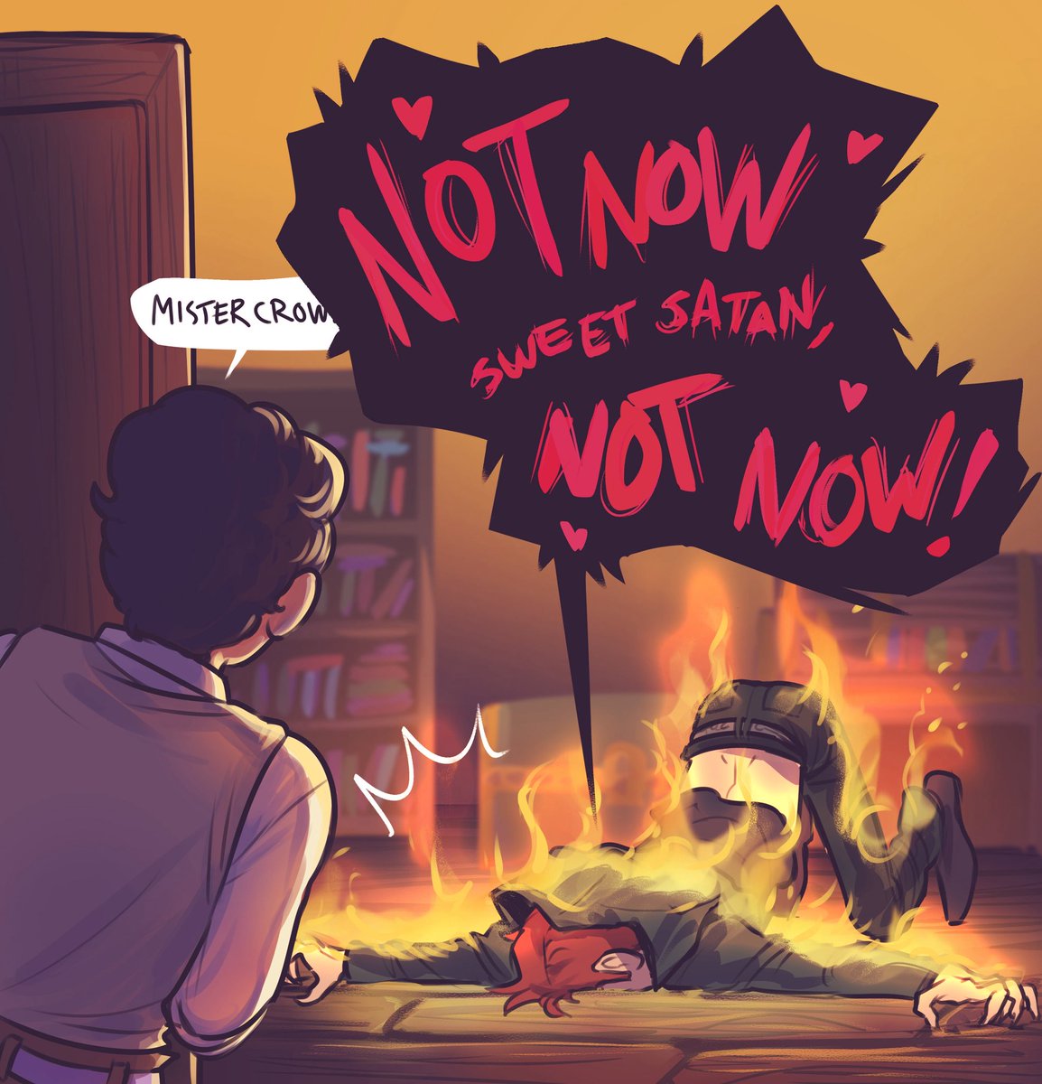 EnaBuns's tweet image. Y’all remember in season 2 when Crowley mentioned he can feel the Bentley ok so uh well-that’s what’s going on uh-when two ineffable dads love each other they-ok I’m gonna leave this here and skedaddle love you bye 🏎️
#goodomens #goodomensfanart #ineffablehusbands #slightlynsfw