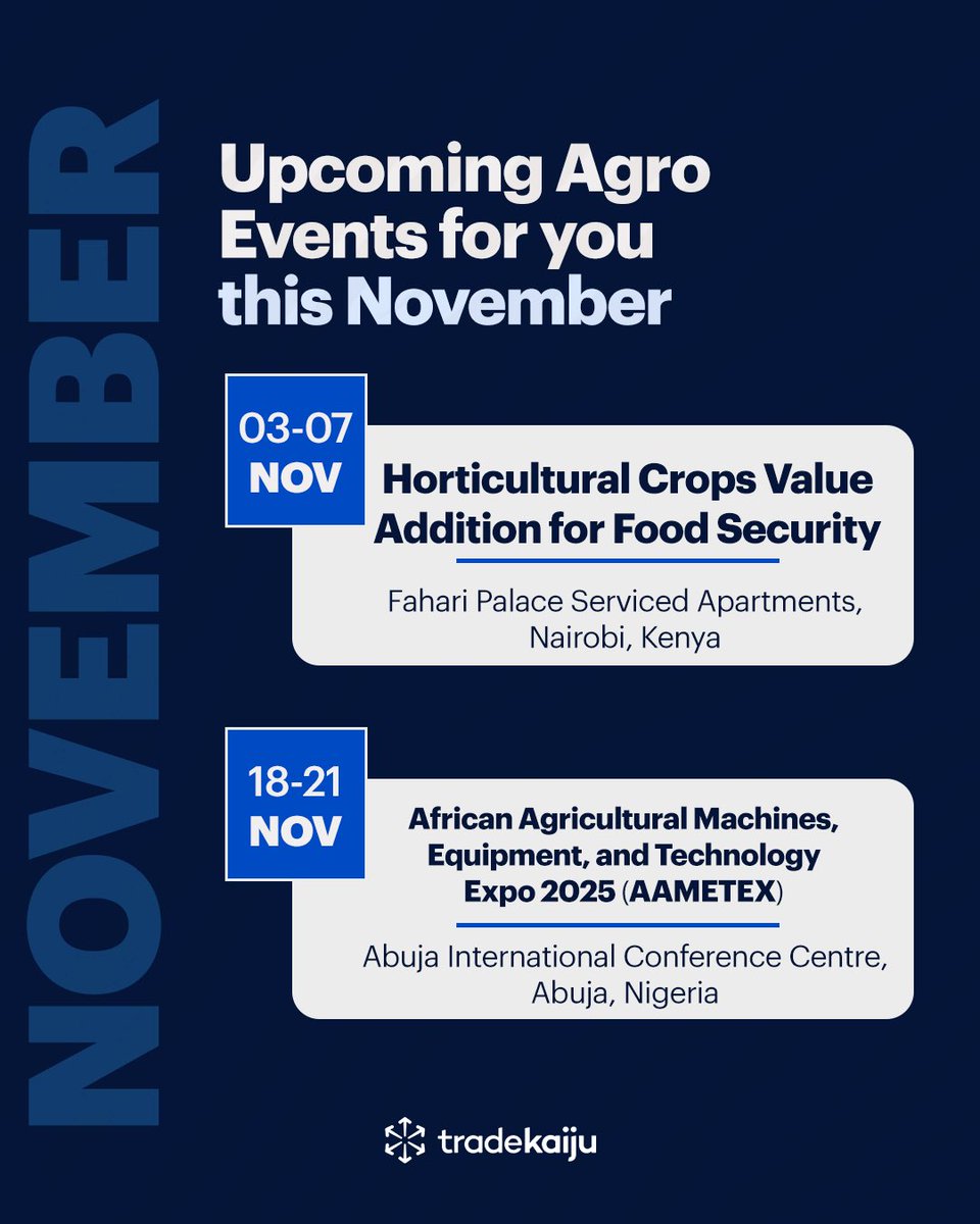 Expanding your agrotrading network is not just about meeting people online or over the phone. 
Attending agriculture and trade shows/exhibitions, conferences and seminars in person, can provide avenues to build relationships, exchange ideas and uncover new business opportunities.