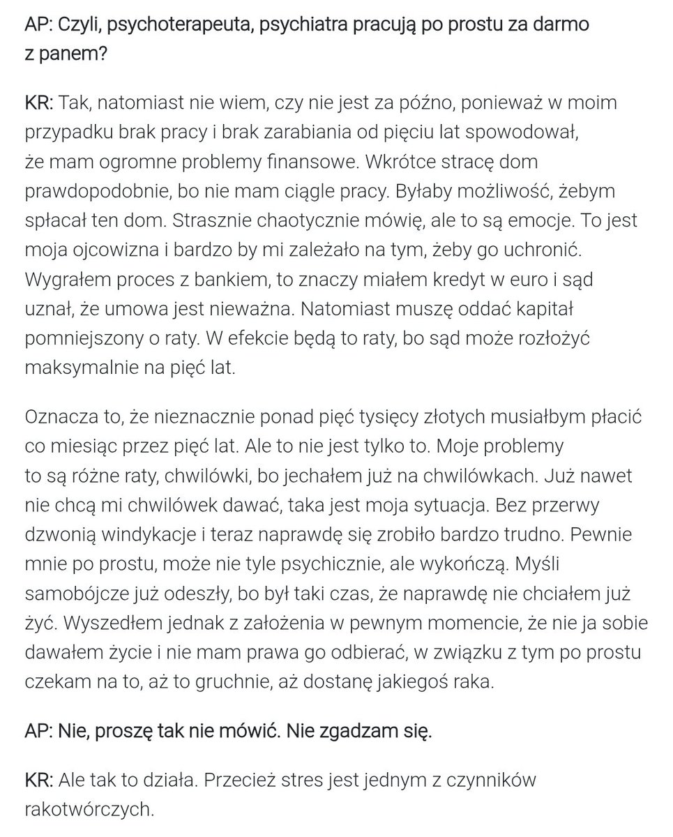 Kwintesencja pana <a href="/RozalskiKamil/">Kamil Różalski Video Polish & Proud🇵🇱</a>  w tym wywiadzie. 
1. Zbiórki. Ani słowem nie zająka sie o tym, że zebrał dotąd blisko 200 tyś zł i wyciąga łapy po kolejne 150 tyś. Pierwsza manipulacja. 
2. TVN mu pasował przez 23 lata jak mu płacili. A historia sfinansowania stacji? Jo nie